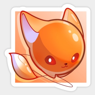 Fox Balloon Sticker